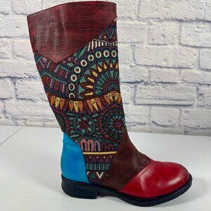 Candice Cooper Bohemian Style Side Zip 12 Inch Boot EU 38 US 7.5